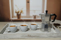 Set 6 tazzine caffè ceramica art.vanilla bianco