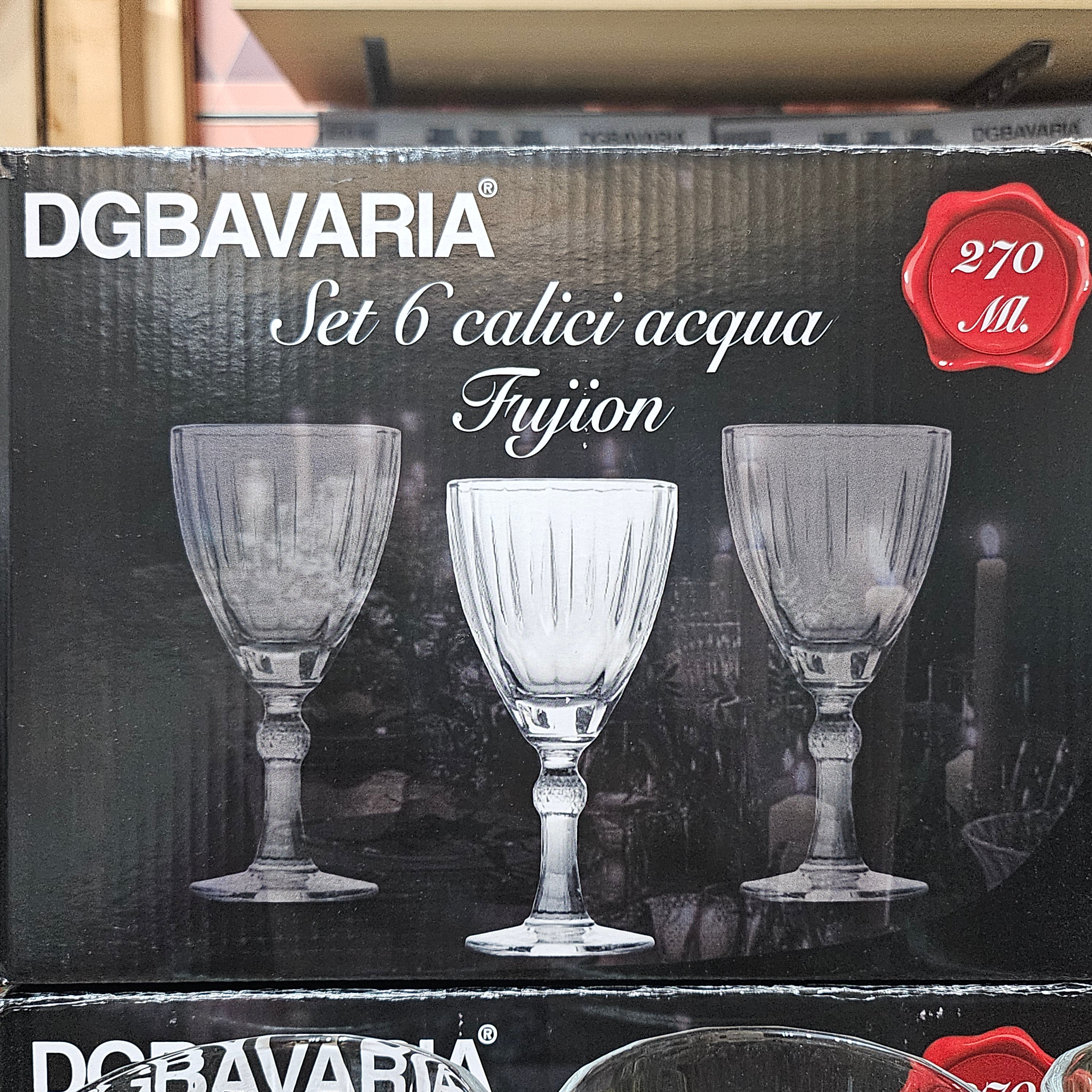 Dgbavaria Set calici acqua in vetro  fujion
