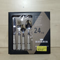 Bavaria 24 posate beige il set include forchette,cucchiai,coltelli e cucchiaini