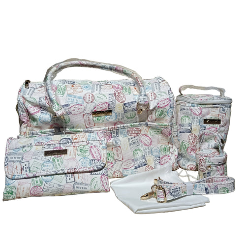 Art. SET NASCITA MULTICOLOR ALVIERO MARTINI BORSA NASCITA COMPLETA