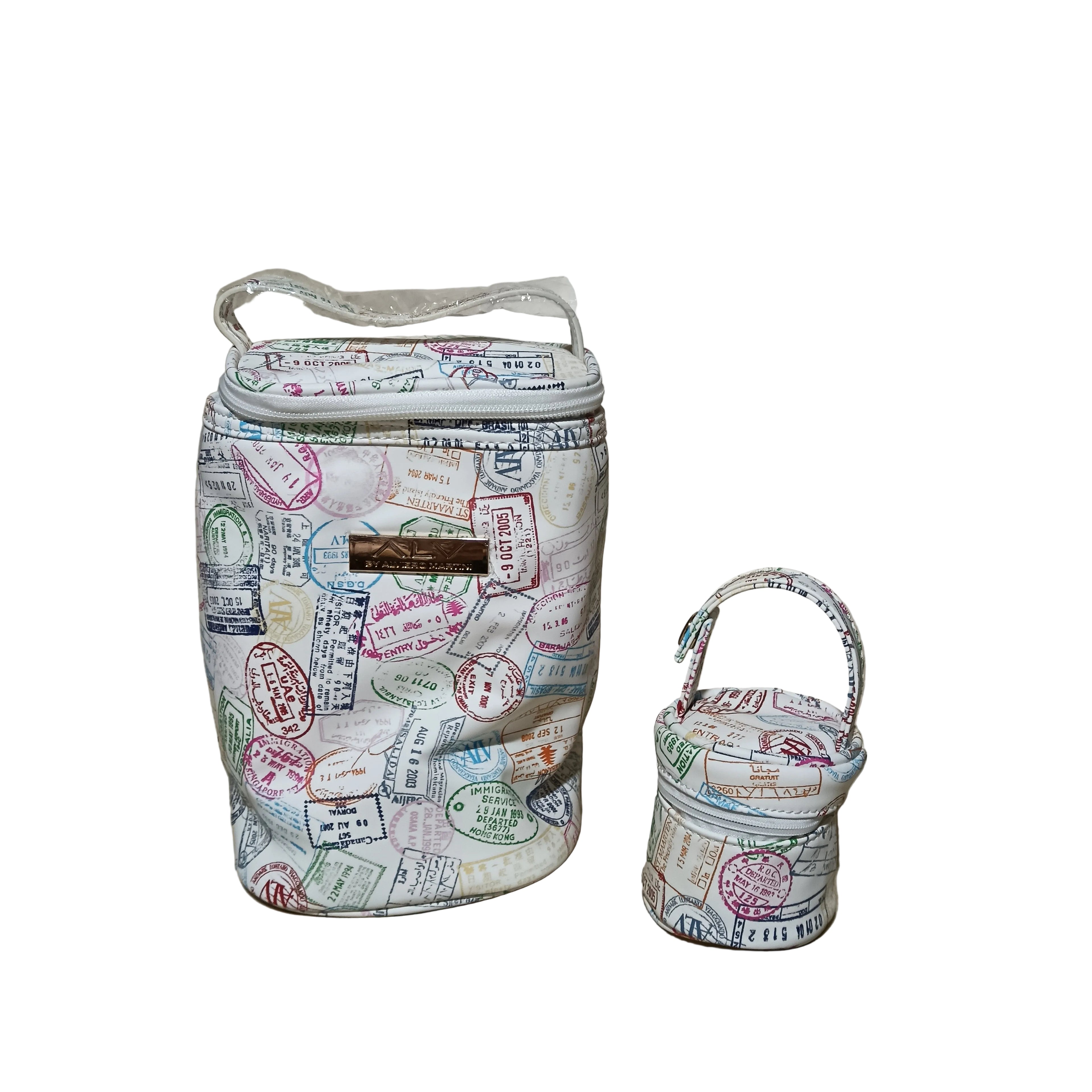Art. SET NASCITA MULTICOLOR ALVIERO MARTINI BORSA NASCITA COMPLETA