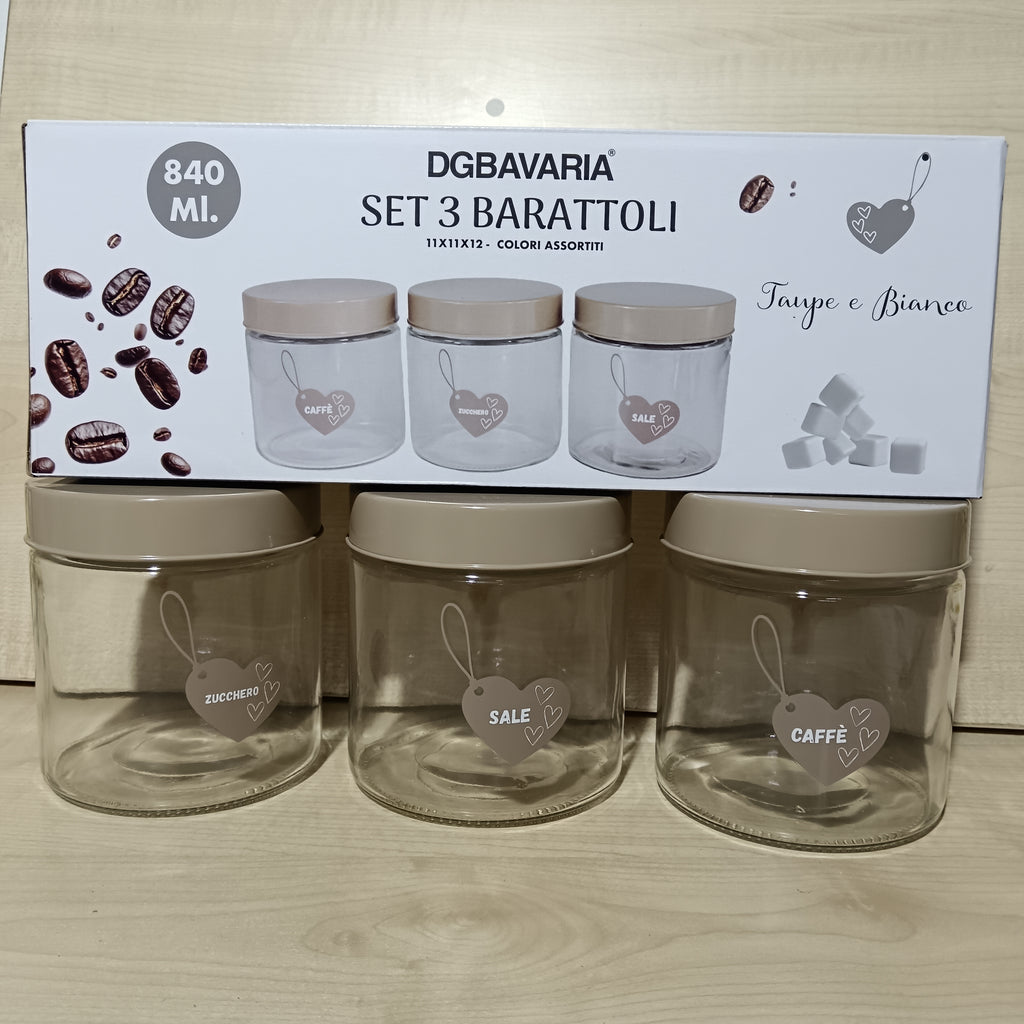 Set 3 barattoli art.700004 DGBAVARIA