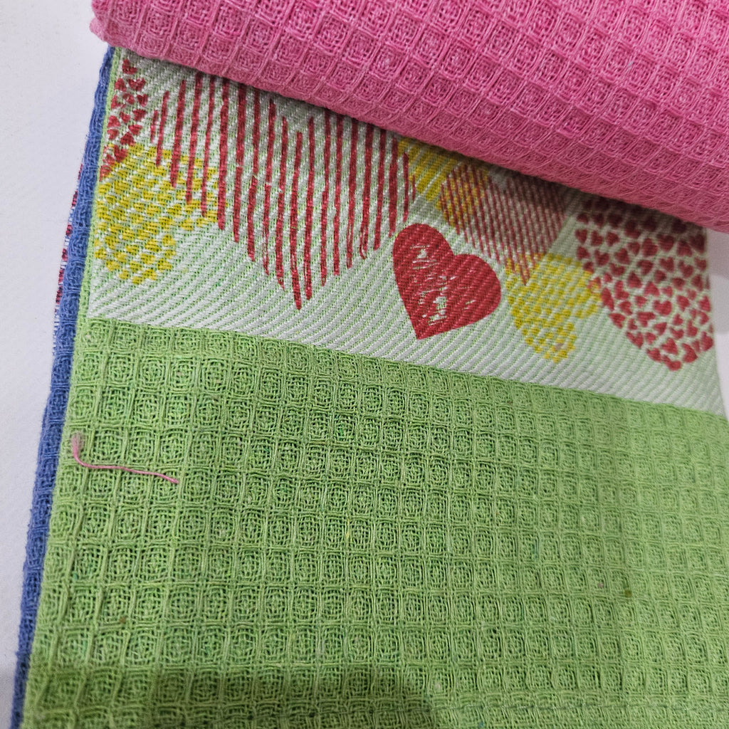 Set da 5 pezzi strofinacci  cuoricini