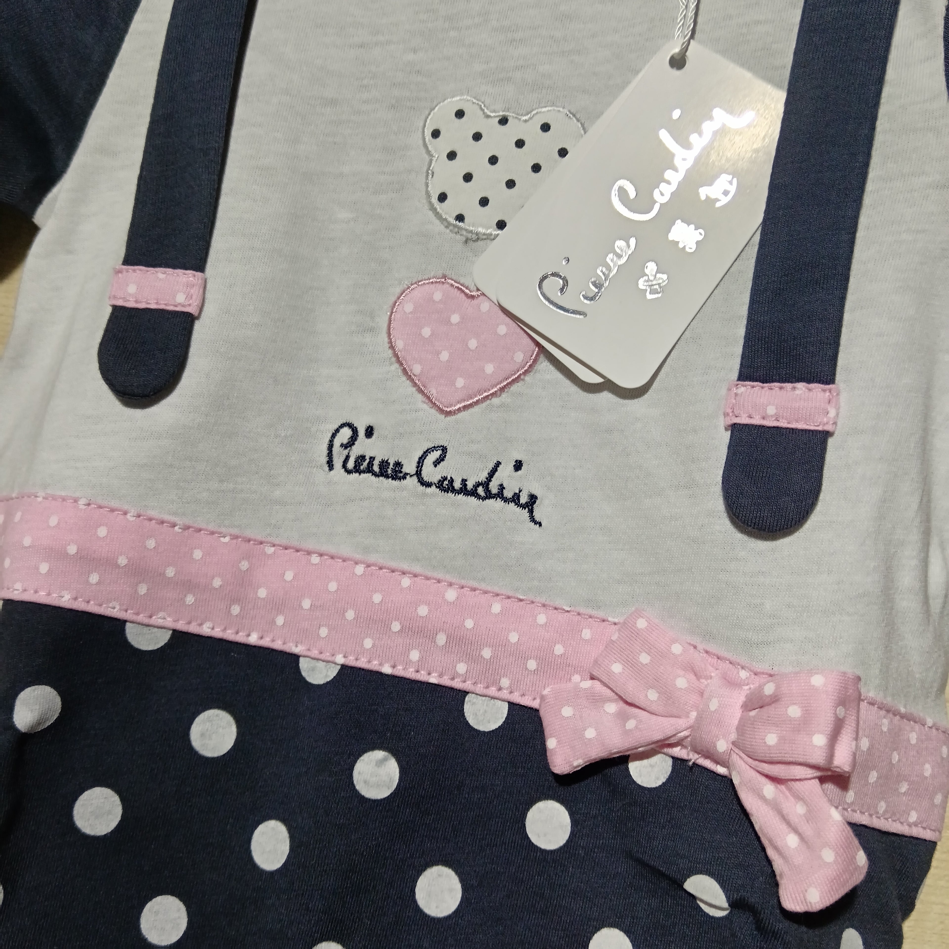 Tutina neonata Pierre Cardin art.PCT575 colore rosa/blu navy