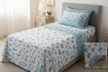 Completo letto 1 posto e mezzo art. Infinity  con angoli maxi Marta marzotto 100% cotone