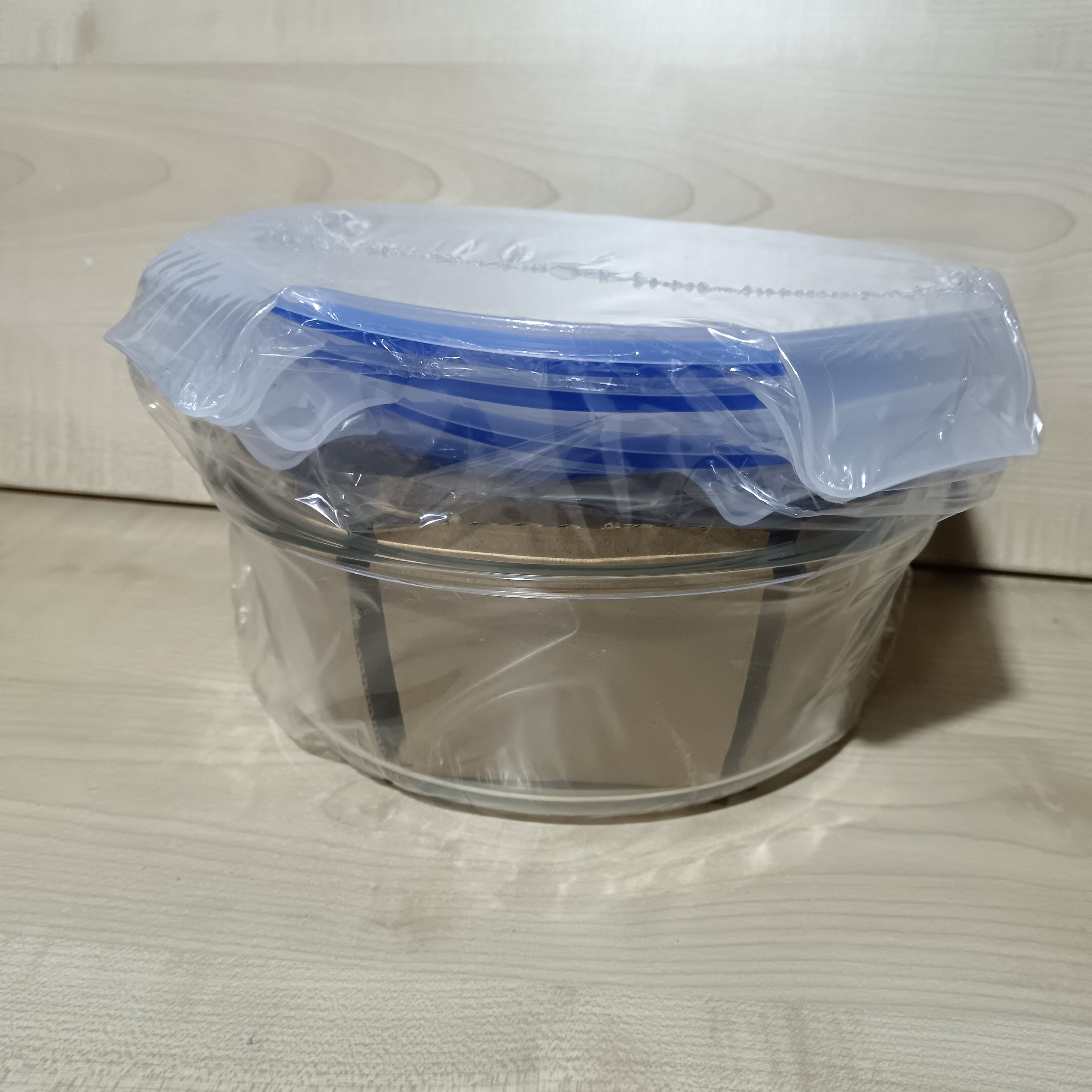 Dgbavaria set 4 contenitori ermetici rotondi con coperchio adatto al congelatore e lavabile in lavastoviglie  100% ermetico