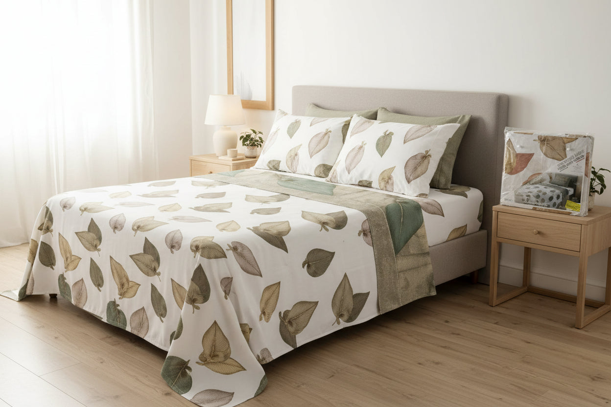 Completo letto 1 posto e mezzo art. Infinity  con angoli maxi Marta marzotto 100% cotone