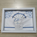 Lenzuola pastello carrozzina art LC21E Blu e bianco