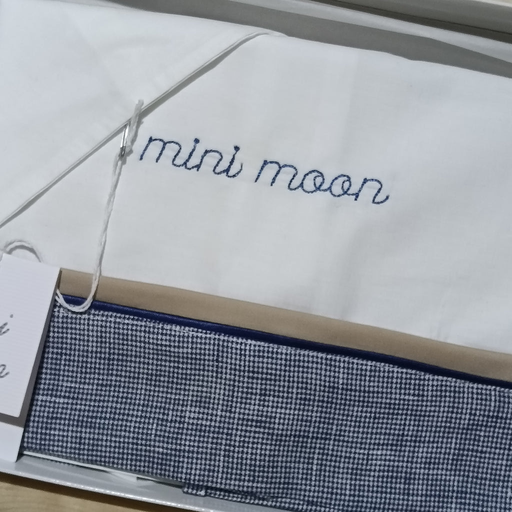 Lenzuola culla mini Moon      art.LEN142 colorazione unica made in Italy
